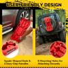 Off Road Recovery Traction Boards with Jack Base & Velcro,27",Red view 4
