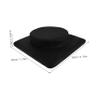 VILLCASE Commode Chair Seat Cushion Round Plug Insert, Thick Padded Non-Slip Transfer Support, Breathable Black Replacement Seat Pad for Elderly and Disabled Bathroom Use view 2