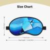 Blues Spiral Shadow Print Blackout Sleep Mask, Light Blocking Eye Mask for Sleeping Travel, Camping, Shift Work view 4