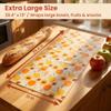 Peach Blossom Beeswax Food Wraps, 39x13 Inch Reusable Cotton Wrap with Food-Grade Wax, Waterproof Leak-Proof Natural Storage for Fruits, Vegetables, Picnic Plastic Free, Eco Friendly view 2