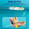 Sticky Ear Cleaning Stick Gentle, Visible Ear Care, Sticky Ear Swabs, Reusable Ear Wax Removal Tools Packaging, with Gentle Removal Stick, Home Personal Care Hygiene Kit (2 PCS) view 2