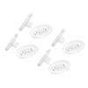 Silicone Nose Pads Replacement Nose Pieces for Oakley Rhinochaser OX3111 Eyeglasses - 4 Pairs Clear Nose Cushion view 3