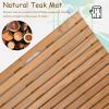 Red Cedar Wood Shower Mat 36x24in Non-Slip Solid Wood Bath Mat, Square Floor Pad for Sauna, Spa, Home, Bathtub Durable & Stylish Shower Accessory view 3