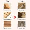 Red Cedar Wood Shower Mat 36x24in Non-Slip Solid Wood Bath Mat, Square Floor Pad for Sauna, Spa, Home, Bathtub Durable & Stylish Shower Accessory view 4