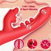 2026 Newly Portable Vibrating Massager -Clitioral Sucker Relaxes Muscles Heating Modes Vibratoar Toy Couples- for Body and Back Foot Silent Personal for Sports Massage Adult Tools Relaxation (Red3) view 2