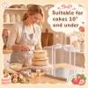 Watersay 6 Pack 12''x12''x10'' Silver Cake Box with Cake Boards and Ribbon view 4