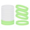 YELARXI Rubber Bracelets, Glow in the Dark Silicone Bracelets Wristbands for Adults Glow Wrist Band 12 Pcs & Green, White-Fitting for (Glow Party/Sport/Teen Games/Team Favors) view 1