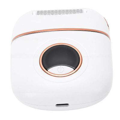 Jiawu Electric Callus Remover Kit, 4 Grinding Heads Rechargeable Foot Scrubber, Electronic Foot File with Charging Cable for Pedicure Cracked Heels Dead Skin Home Use (White)