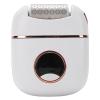 Jiawu Electric Callus Remover Kit, 4 Grinding Heads Rechargeable Foot Scrubber, Electronic Foot File with Charging Cable for Pedicure Cracked Heels Dead Skin Home Use (White) view 3