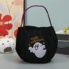 YWLUUOO Pumpkin Candy Bag for Seasonal Festivities Large Size Design Ergonomic Handles Strong Fabric Party Essential Trick or Treats Candy Bag view 3