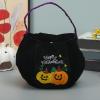 YWLUUOO Pumpkin Candy Bag for Seasonal Festivities Large Size Design Ergonomic Handles Strong Fabric Party Essential Trick or Treats Candy Bag view 4