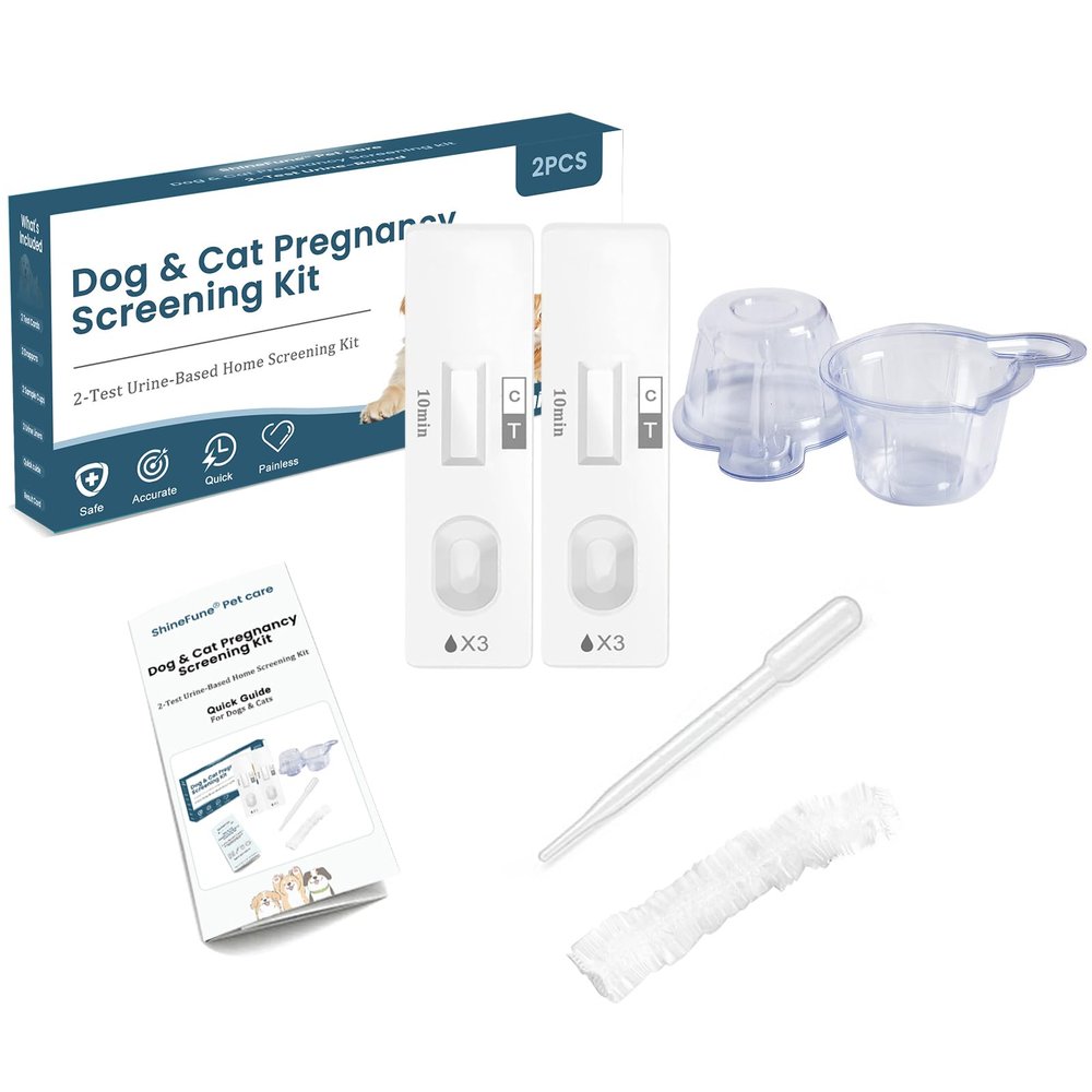 Dog & Cat Pregnancy Test Kit, 2-Test Urine-Based Screening