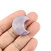 Large 1.2 inch Natural Purple Lepidolite Gemstone Moon Shaped Pocket Stones Polished Healing Crystal Energy Worry Stone(1 pc) view 2