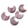 Large 1.2 inch Natural Purple Lepidolite Gemstone Moon Shaped Pocket Stones Polished Healing Crystal Energy Worry Stone(1 pc) view 4