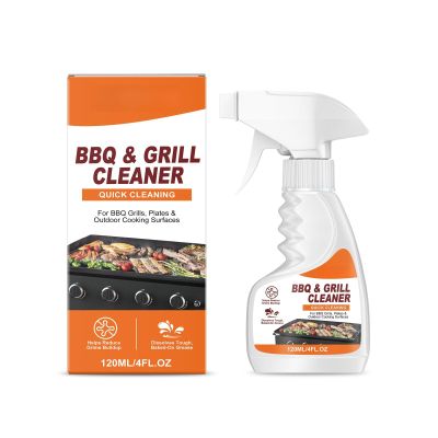 Fast Acting Heavy Duty Grill Degreaser Spray, Upgraded BBQ Grease Remover, Remove Burnt Food & Tough Grease Stains