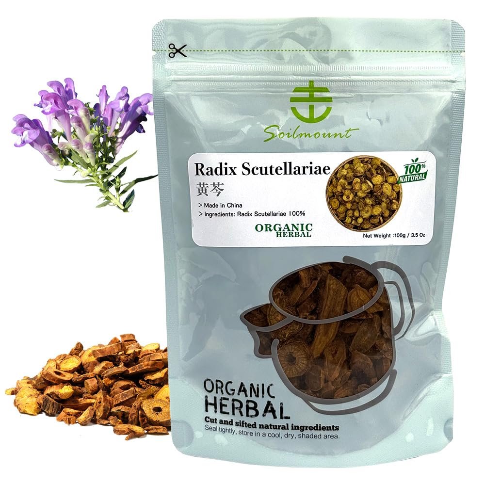 Soilmount Natural Scutellaria Baicalensis Tea (Huang Qin), 3.5 Oz (100g)