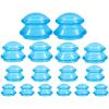 JFRHUDS 16Pack Silicone Cupping Kit for Massage,4 Sizes Muscle Relief Cups view 1