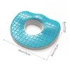 Butt Donut Pillow, Gel Memory Foam Donut Cushion with Large Hollow Design Doughnut Pillow for Bed Sores Tailbone Relief - Navy Blue view 4