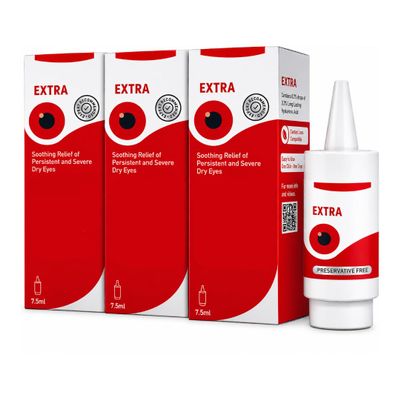 Extra Intensive Optic Drops for Soothing Relief and Persistant Dry - 7.5ML - 3 Pack