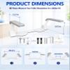 Jamini Toilet Safety Rails for Seniors - 60 Adjustable Toilet Support Rails, Supports Up to 300 lbs, Space-Saving Floorless Design, for Elderly, Pregnant Women and Individuals Needing Extra Support view 2