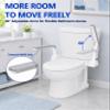 Jamini Toilet Safety Rails for Seniors - 60 Adjustable Toilet Support Rails, Supports Up to 300 lbs, Space-Saving Floorless Design, for Elderly, Pregnant Women and Individuals Needing Extra Support view 4