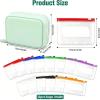 Waterproof Pill Pouches Set-14pcs Inside Bags,A8 Waterproof Pill Organizer Pouch Binder Set for Travel (Purple) view 4