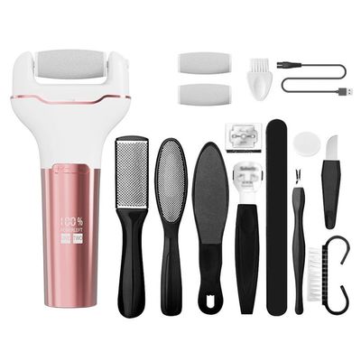 TEDILUVI 10 Piece Set of Electric Foot Grinder, Digital Display