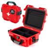 NANUK 905 Waterproof First Aid Box Empty with Lid Organizer & Dividers Durable Medical First Aid Organizer Case, IP67-Rated, Dustproof, Impact-Resistant, Floats (12.5 x 10.1 x 6) Red view 1