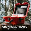 NANUK 905 Waterproof First Aid Box Empty with Lid Organizer & Dividers Durable Medical First Aid Organizer Case, IP67-Rated, Dustproof, Impact-Resistant, Floats (12.5 x 10.1 x 6) Red view 3
