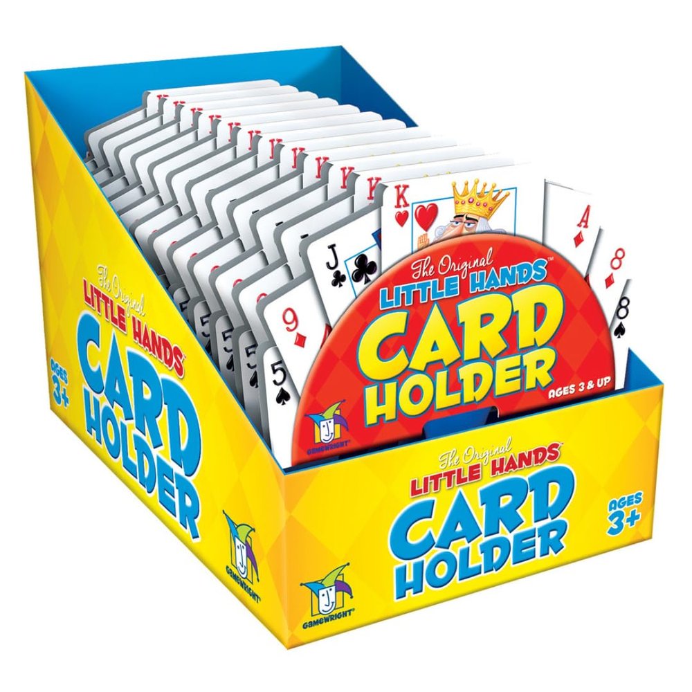 Gamewright - The Original Little Hands Playing Card Holder - Card Game Accessory for Kids - Ages 3 and Up - Perfect for Family Game Night!, 5", Pack of 12