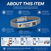QR Autism Medical Alert Bracelet with Emergency Medical Profile Waterproof Silicone Medical ID Wristband for Kids & Adults, Durable and Adjustable Autism Safety Bracelet, No Monthly Fees (Grey) view 2