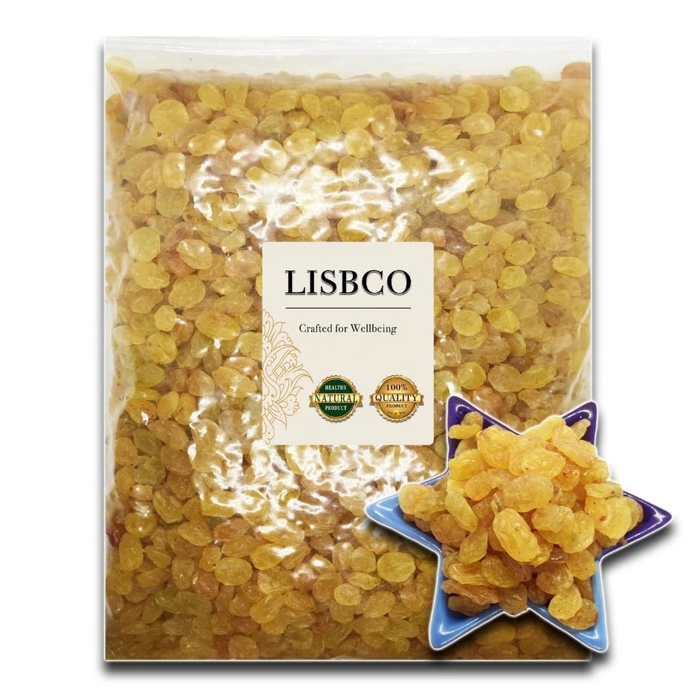 Golden Raisins for Baking, Cooking, and Food Topping Unsweetened Dried Golden Raisins (500g)