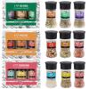 Soeos I Love Cooking Seasoning Grinder Set, 3 Pack Herb & Pasta Seasoning Grinders, Easy-to-Use Spice Blend for Pasta, Vegetables, Meat, Soup & Everyday Cooking view 1