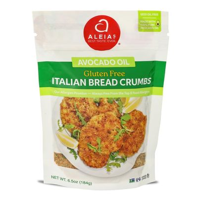 Aleia's AVO Italian Bread Crumbs 6.5oz Breading for Chicken, Meatballs & More Non-GMO, Dairy Free, Seed Oil Free, Kosher Parve