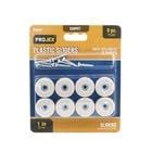 Replacement for fits Projex White 1 in. Screw-On Plastic Heavy Duty Glide 8 pk