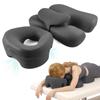 Face Down Massage Pillow Set, Memory Foam Prone Pillow with Chest Support, Breathable Face Cradle Pillow for Sleeping, Massage Table, SPA, Home Relaxation, Removable Washable Cover & Non-Slip Bottom view 1