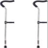 Forearm Crutches for Adults, Aluminum Walking Crutches with Comfortable Underarm Pads and Ergonomic Grips view 1