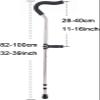 Forearm Crutches for Adults, Aluminum Walking Crutches with Comfortable Underarm Pads and Ergonomic Grips view 2
