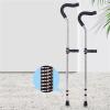 Forearm Crutches for Adults, Aluminum Walking Crutches with Comfortable Underarm Pads and Ergonomic Grips view 3