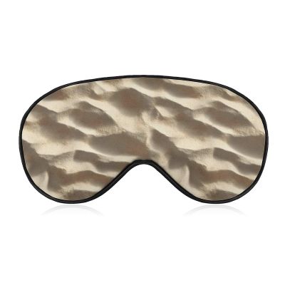 DeWoxkex Beach Sand Texture Sleep Mask Eye Mask with Adjustable Strap Eye Sleep Shade Cover Blocks Light for Women Men Airplane Travel Nap