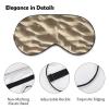 DeWoxkex Beach Sand Texture Sleep Mask Eye Mask with Adjustable Strap Eye Sleep Shade Cover Blocks Light for Women Men Airplane Travel Nap view 3