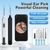 Ear Wax Removal Kit, 8Pcs Earwax Remover Tool with Ear Camera, 6 Soft Silicone Ear Spoons, Ear Cleaning Set with LED Light & Magnifying Glass, Ear Pick Tweezers for iOS & Android (White) view 3