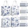 KOPOOEOE 36 Pcs Blue Floral Gift Bags Bulk Flower Party Tote Treat view 1