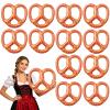 12 Pcs Inflatable Oktoberfest Pretzels, Oktoberfest Party Decoration view 1