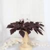 Artificial Maple Leaf Candle Ring Wreath, 12 Inch, Red Brown, Set of 2, for Pillar Candle Centerpiece, Halloween Thanksgiving Table Mantel Decor view 4