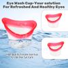 Ptwola 2pcs Eye Wash Cup Eye Wash Cleaner Kit Silicone Eyes Cleaning Cup for Rinse Portable Care Tool Transparent with Storage Container for Quick Relief Tired Dust Cleaning Makeup Irritants (Pink) view 4