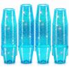 Pineburg 50 Pack 2oz Neon Blue Shot Cups - Glow Party Cups for Jello Shots, Cocktails, Birthday, Bachelorette, Wedding - Disposable Plastic Mini Tasting Cups view 1