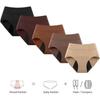 Incontinence Panties for Women, Leakproof Cotton Briefs, Washable Reusable Underwear for Bladder Leak Protection, 4 Pack view 3