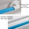Wall Mounted Shower Grab Bar - Textured Grip Handrail for Bathroom Safety - Supports 440 lbs - Ideal for Seniors & Pregnant Women(Blue,L38cm) view 3