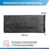 Wood Chipper Bag for Leaf Shredder 24x48 Inch, Bag with Rope Clip, Compatible with Chipper Shredder Garden Yard Waste Mulch view 2